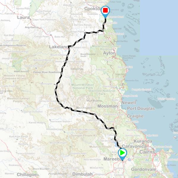 Mareeba to Cooktown QLD